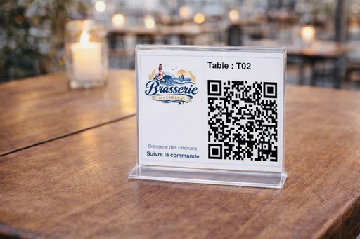 QR code à table pour suivre la commande